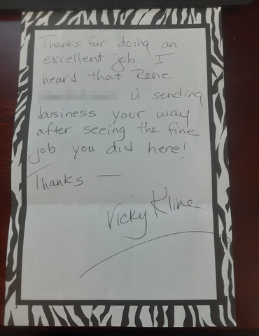 Triangle Flooring testimonial from a happy customer - Vicky