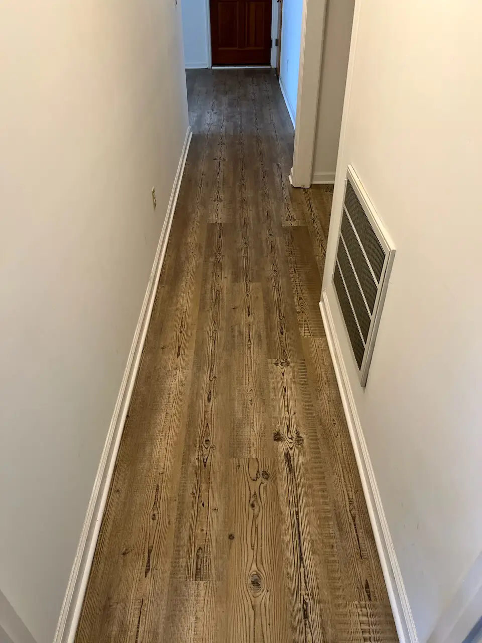 Triangle Flooring - Hallway wood flooring install