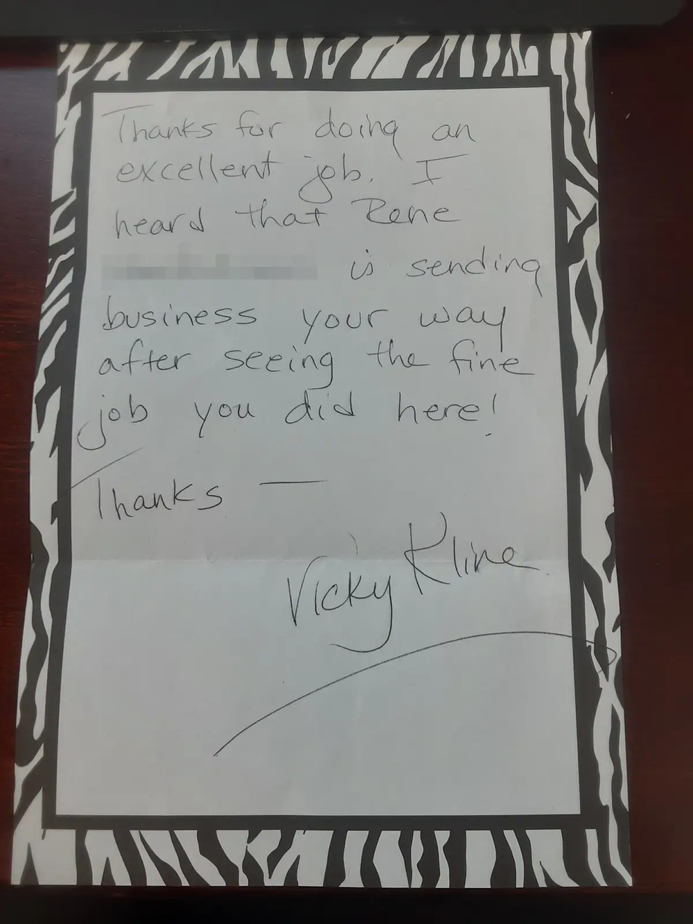 Triangle Flooring testimonial from a happy customer - Vicky