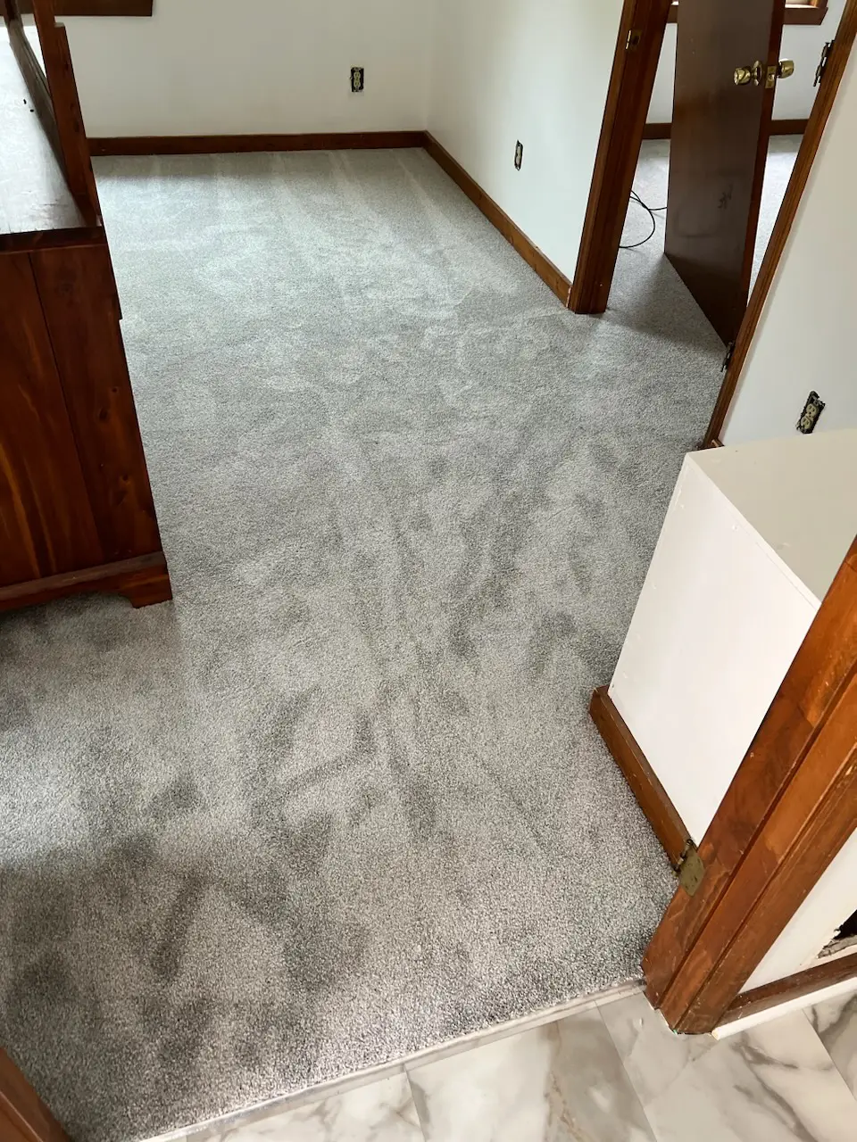 Triangle Flooring - Bedroom carpet flooring install