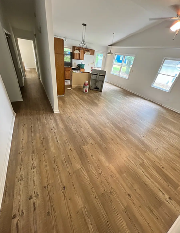 Triangle Flooring - Open concept wood flooring install