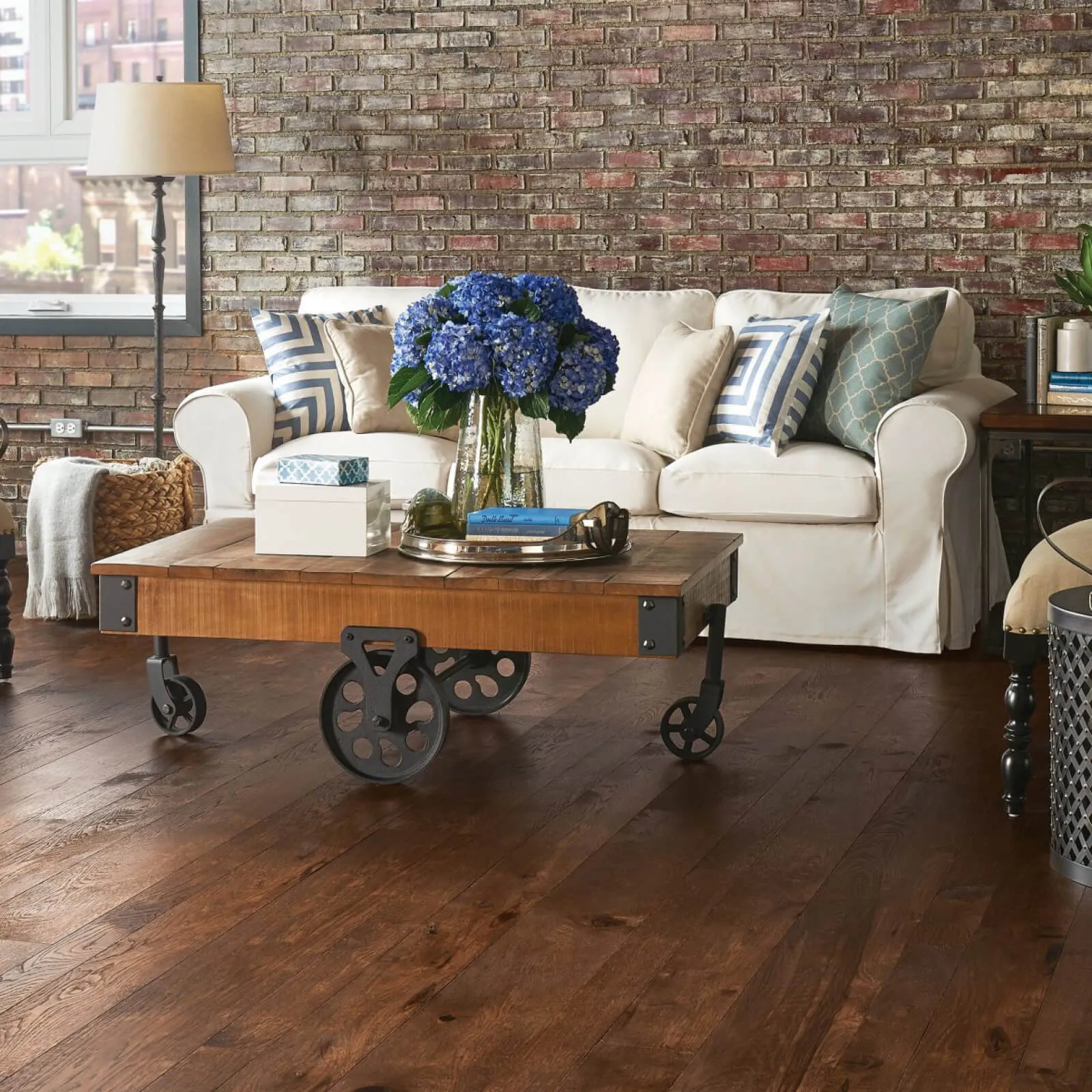Living room hardwood flooring | Triangle Flooring Center