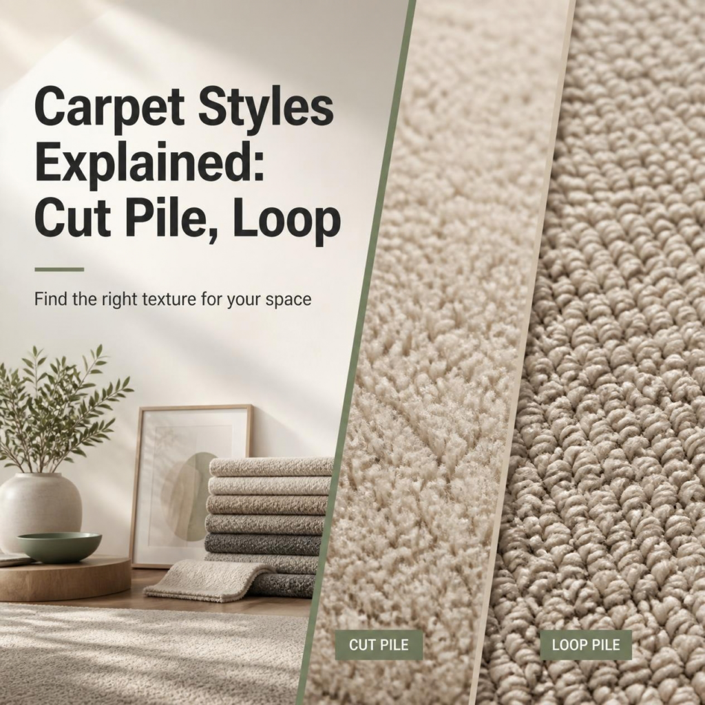 Carpet Styles explained infographic