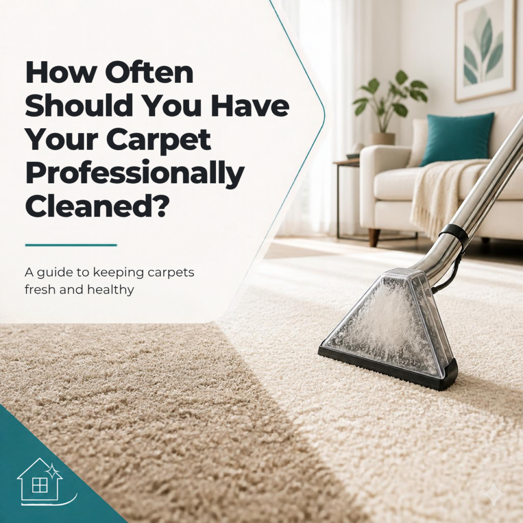 How often should you have your carpet professionally cleaned infographic