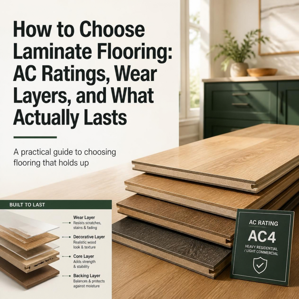 How to choose laminate flooring infographic